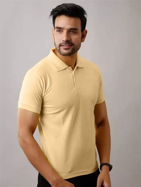 Buy Online Men Solid Cotton Polo T Shirt From Top Wear For Men By Inkkr