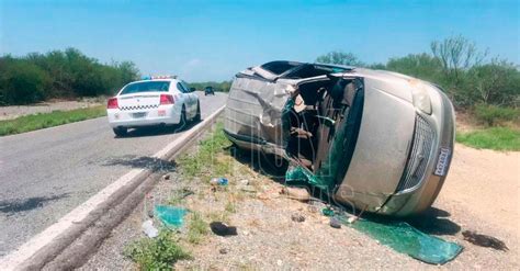 Hoy Tamaulipas Seguridad Tamaulipas Volcadura Deja Seis Lesionados En La Carretera Victoria