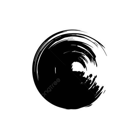 Circle Black Brush, Circle Brush, Brush, Circle PNG and Vector with ...