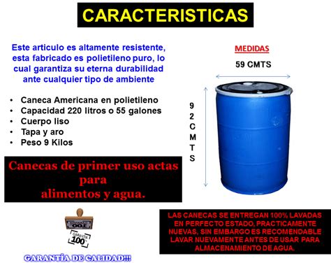 Caneca Pl Stica Americana De Galones Con Tapa Y Aro Ecoreciclaje