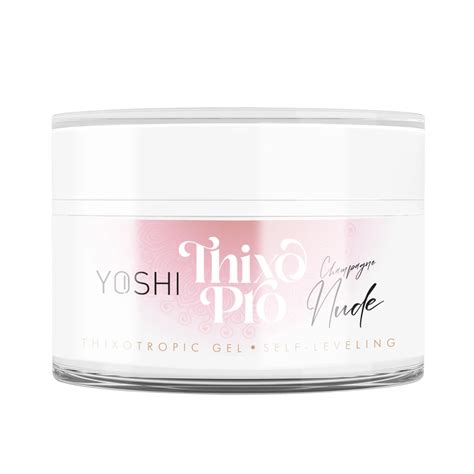 YOSHI Self Levelling Thixo PRO Gel UV LED Champagne Nude 50ml NAILS LAUNDRY
