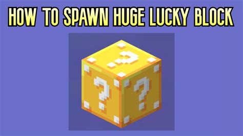 How To Spawn Huge Lucky Block Roblox Bedwars Youtube