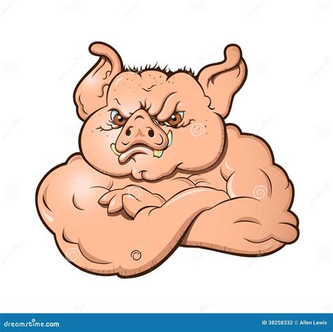 Angry Hog Stock Photography Image 38258332