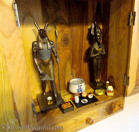 Shrine For Osiris And Set Devo Shrine Beautiful Shrine Altar