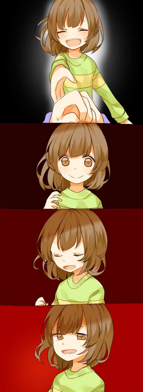 Safebooru Androgynous Black Background Brown Eyes Brown Hair Chara Undertale Closed Eyes