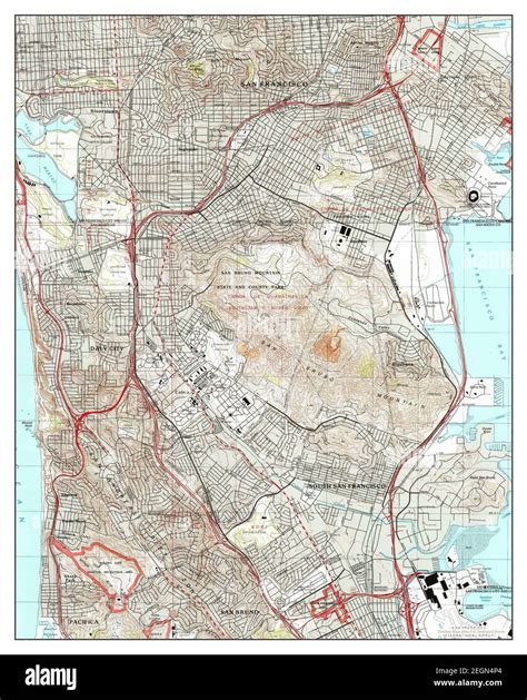 San Francisco South California Map 1995 124000 United States Of America By Timeless Maps