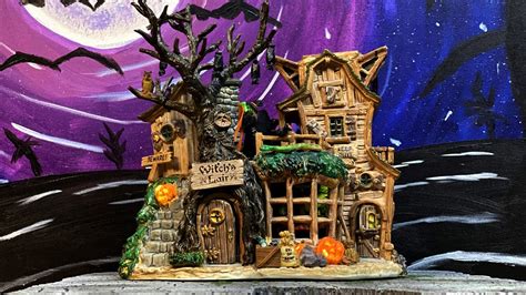 Lemax Spooky Town Witchs Lair Review And Village Display Studios