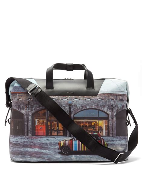 Paul Smith Mini Kings Cross Print Canvas Holdall For Men Lyst Uk