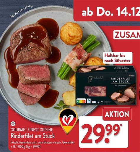 Gourmet Finest Cuisine Rinderfilet Am Stuck Angebot Bei ALDI Nord