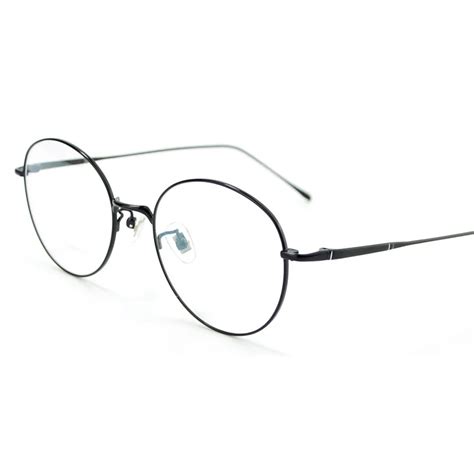 Designer Man/Women Circular Round frame Titanium Eye Glasses Frames ...