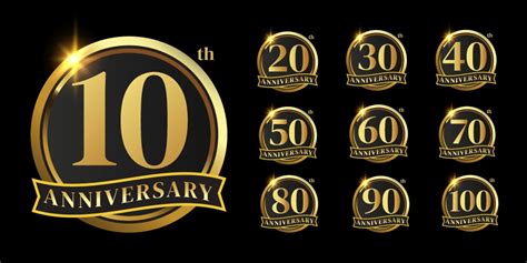 30th Golden Anniversary Logo Royalty Free Vector Image