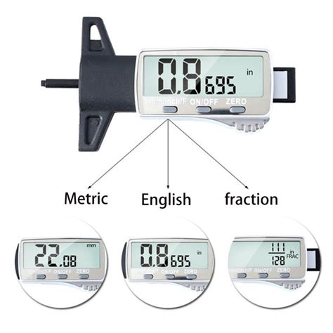 Rl Dp Digitale Profiltiefenmesser Mm Palette Lcd Anzeige