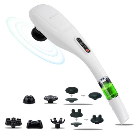 Megawise Cordless Handheld Back Massager W Rechargeable 3200mah Battery 5 Speed And 5 2