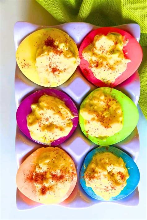 Easy Colored Deviled Eggs Recipe For Easter Or Parties