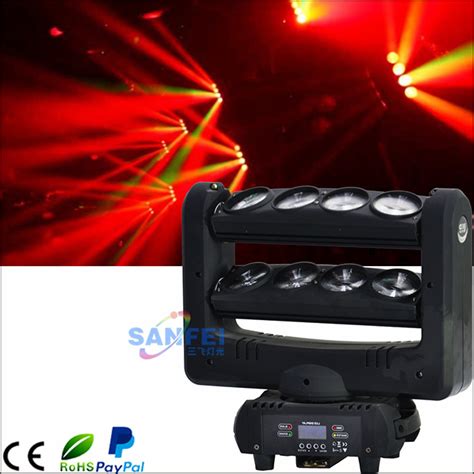 DJ Disco 8 Eye Stage Spider LED Moving Head Beam Lighting China Beam