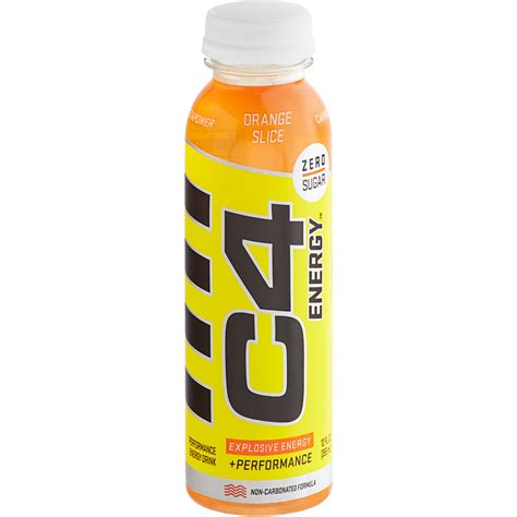 C4 Energy Orange Slice Energy Drink 12 Fl Oz Bottle 12case