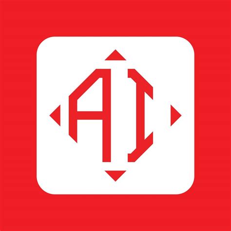 Creative simple Initial Monogram AI Logo Designs. 20485448 Vector Art ...