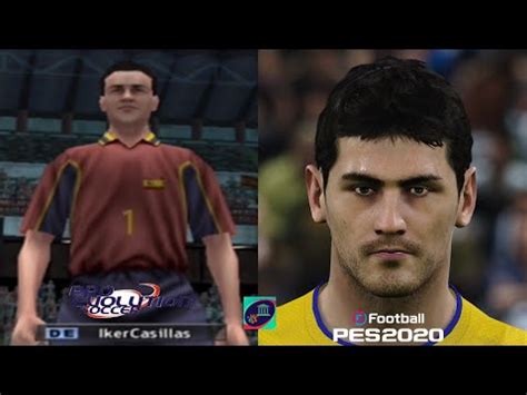 Iker Casillas Face Evolution PES 1 To PES 2020 MyClub Iconic