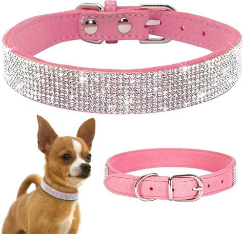 Tskdkit Puppy Collar For Cat Small Dog Collar Cute Rhinestone Pet