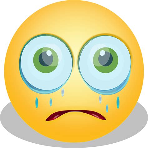 This Crying Emoticon Can Be Found In Svg And Png Format Emoji Traurig Clipart Large Size Png