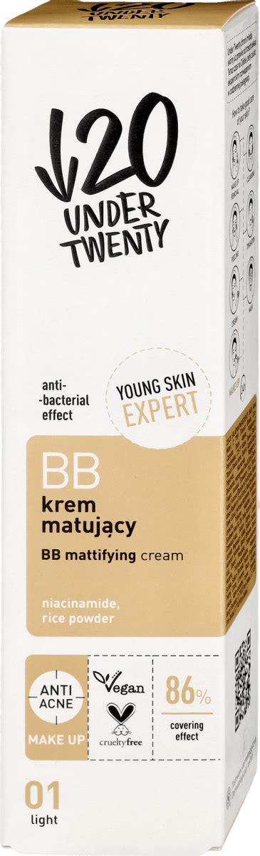 Under Twenty BB krem matujący 01 light 60 ml kupuj w zawsze