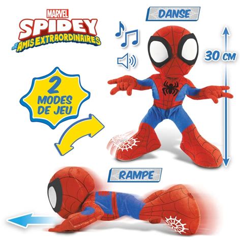 Marvel Spidey Und Seine Super Freunde Pl Schfigur Dance N Crawl Spidey