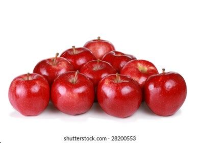 Ten Red Gala Apples Triangle Form Stock Photo 28200553 | Shutterstock