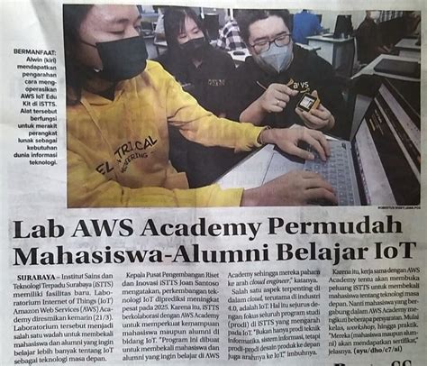 Lab Aws Academy Permudah Mahasiswa Alumni Belajar Iot S Teknik