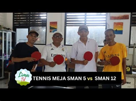 Pertandingan Tennis Meja Putra Guru Sman Vs Guru Sman Kota