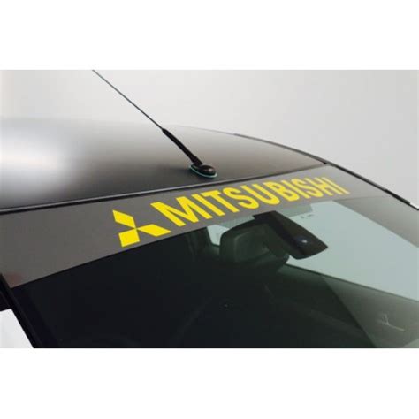 Demon Graphics Mitsubishi Adhesive Vinyl Sunstrip