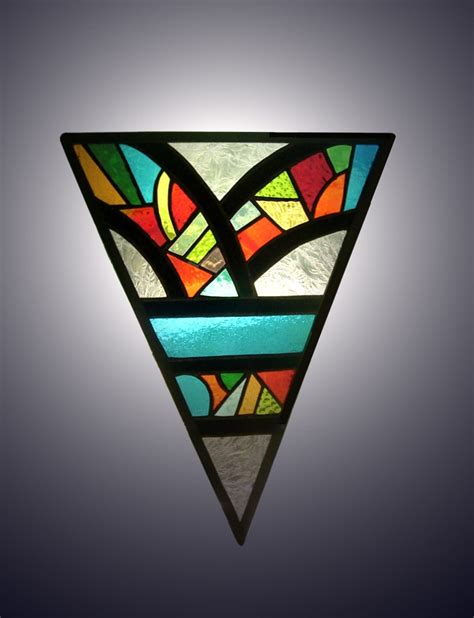 Kaleidoscope Stained Glass Panel Etsy