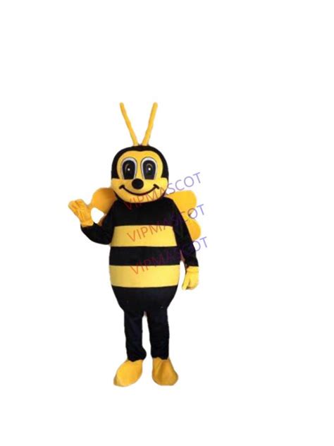 Bumblebee Bees Mascot Costume Adult Size Yellow Mascot Costume Bees