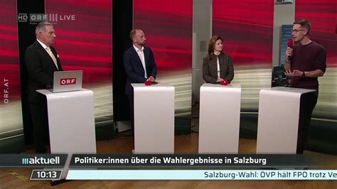 Ergebnisse Der Salzburger Wahl ORF III Aktuell Vom 24 04 2023 Um 09