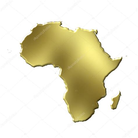 Frica D Mapa De Oro Fotograf A De Stock Georgios