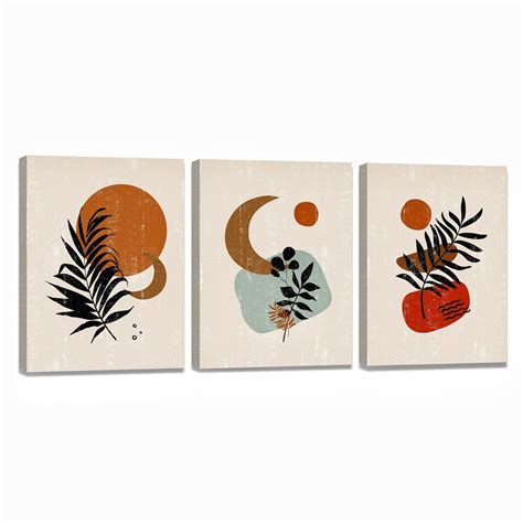 boho wall art  living room botanical wall art bedroom decor