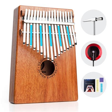 Keys Kalimba Mbira Thumb Piano Finger Piano Mahogany Wood Rounded