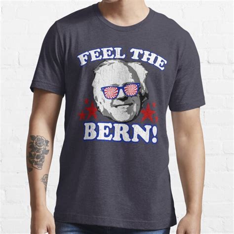 Feel The Bern Vintage Distressed Look T Shirt For Sale By