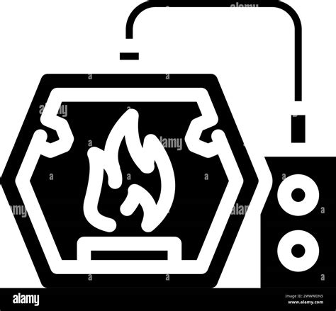 Fire Blacksmith Metal Glyph Icon Vector Illustration Stock Vector Image