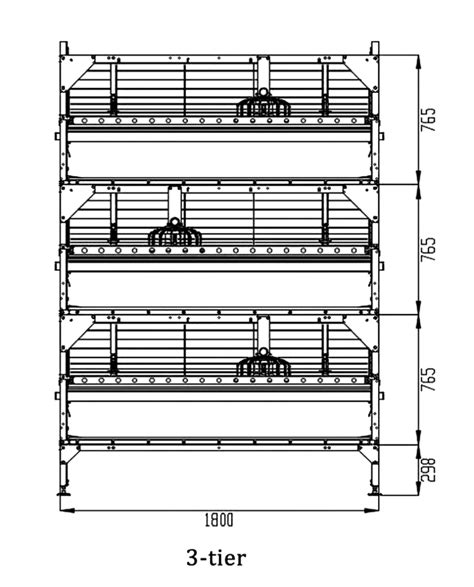 Automatic Broiler Chicken Cage- HIGHTOP Broiler Cage - Hightop® Poultry ...