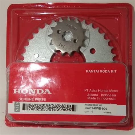 Jual Gear Set Rantai Ahm Honda Revo Absolut Dan Blade 110 Old Revo Fit