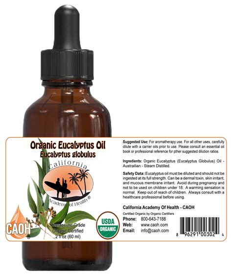 Organic Eucalyptus Oil Eucalyptus Globulus Ml R