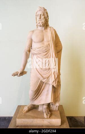 Asclepius Of The Anzio Type Roman Marble Copy From The Late Nd