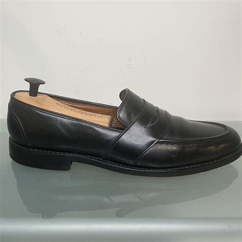 Allen Edmonds Randolph Black Penny Loafer Mens Size Gem