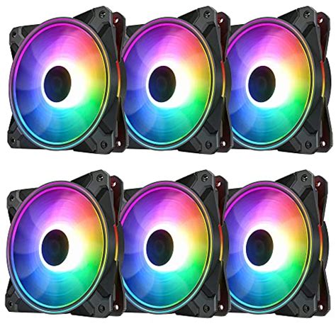 Uphere 3 Pack Wireless Rgb Led 120mm Case Fan Quiet Edition High