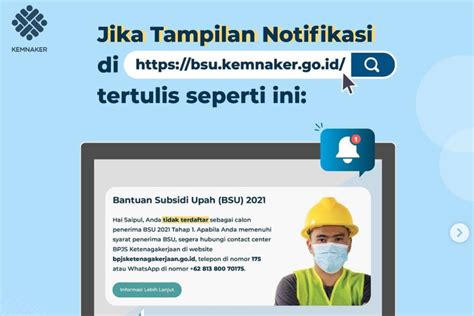 Foto Muncul Tampilan Tidak Terdaftar Saat Cek Bsu Di Laman