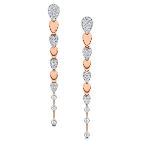 Buy Pear Journey Diamond Drop Earrings Online CaratLane