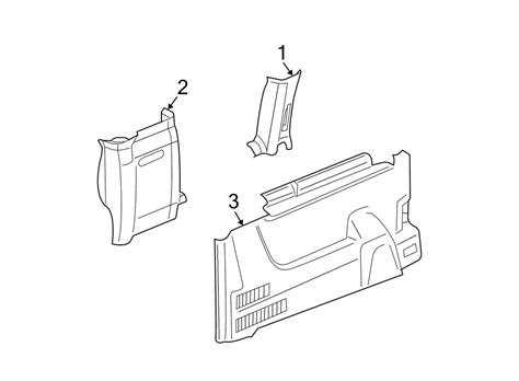 GMC Savana 2500 Interior Quarter Panel Trim Panel. SIDE, DRIVER, DOOR ...