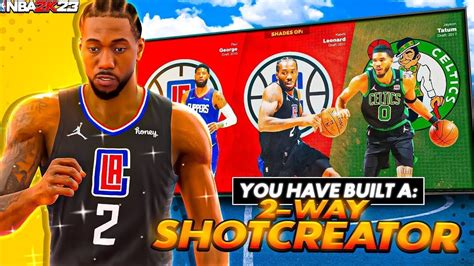 NBA 2k23 Kawhi Leonard Build Unstoppable W Hall Of Fame Glove YouTube