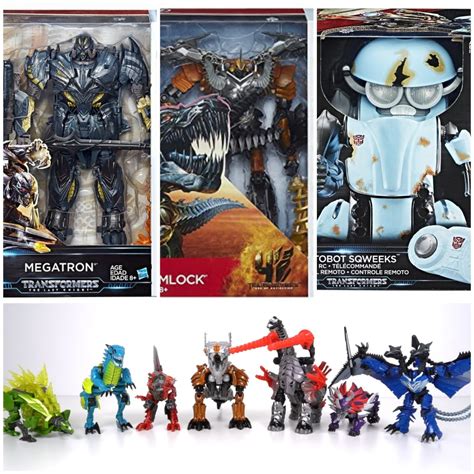 Leader Class Megatron Leader Class Grimlock Autobot Sqweeks Dinobot