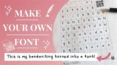 How To Turn Your Handwriting Into A Font Calligraphr Tutorial Youtube